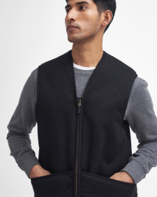 Gilet/fodera in pile caldo con cerniera 
