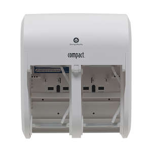 Georgia Pacific, Compact Quad® 4-Roll, Coreless Bath Tissue Dispenser, White