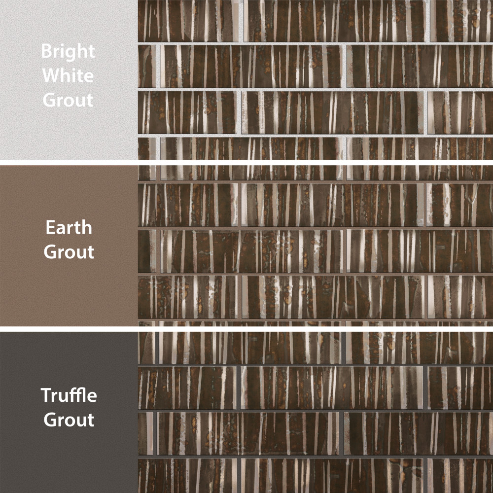 Joliet Prisma Dark Amber 3 in. x 12 in. Ceramic Wall Tile