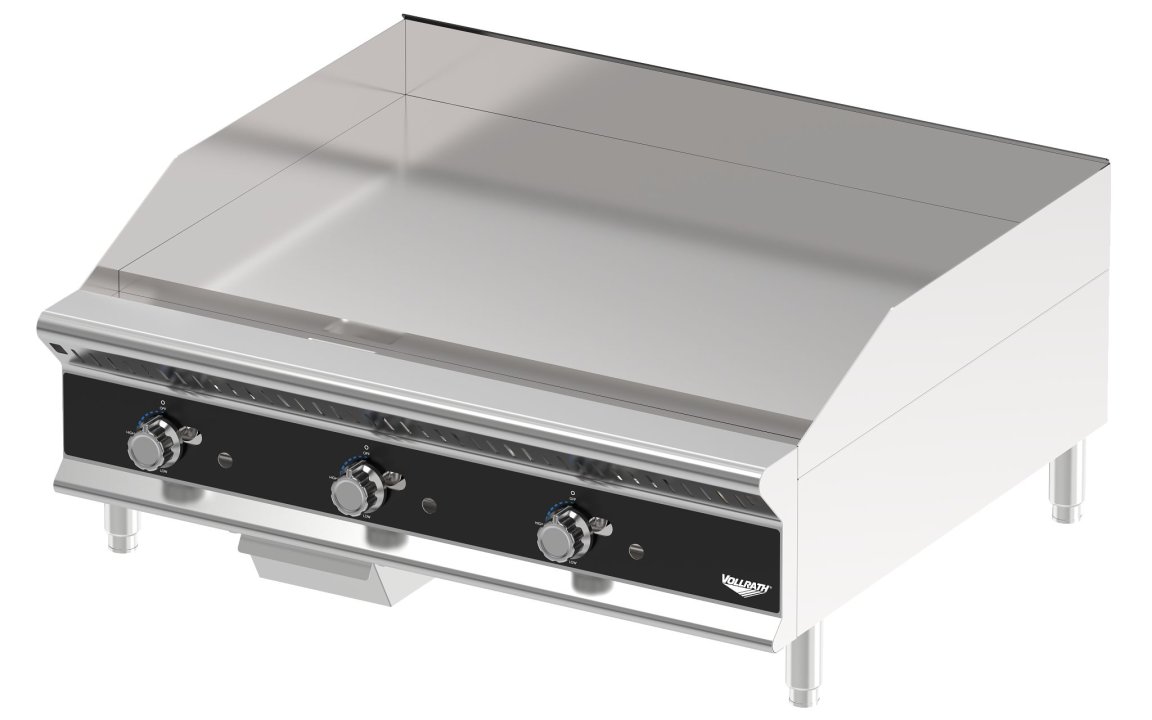 36-inch heavy-duty flat-top gas griddle with manual controls