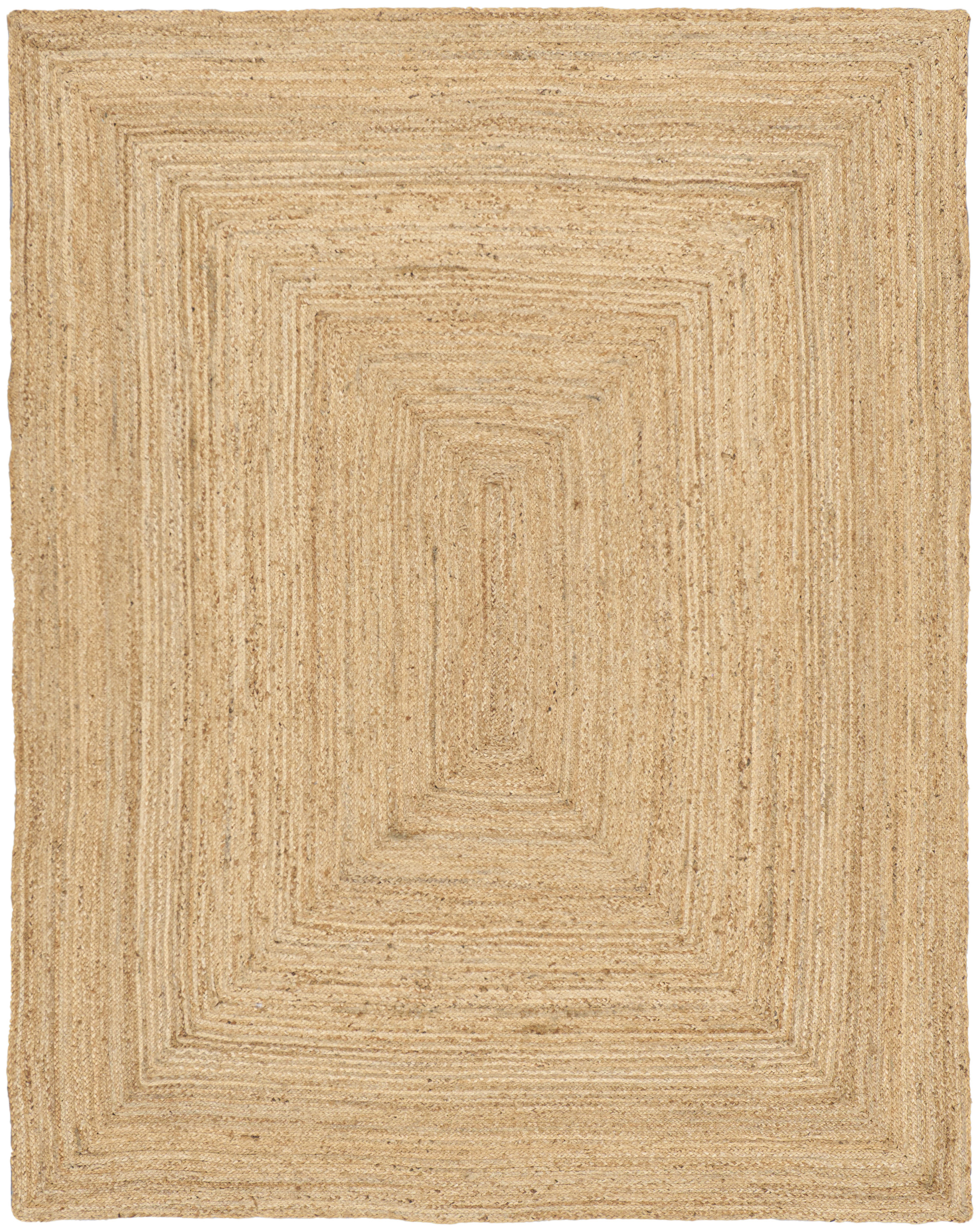 Nourison Natural Jute 8' x 10' Natural Farmhouse Indoor Rug