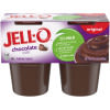 Jell-O Original Chocolate Pudding Snacks, 4 ct Cups