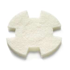 Tennant, Twister, White, 8.5", Trapezoid Floor Pad