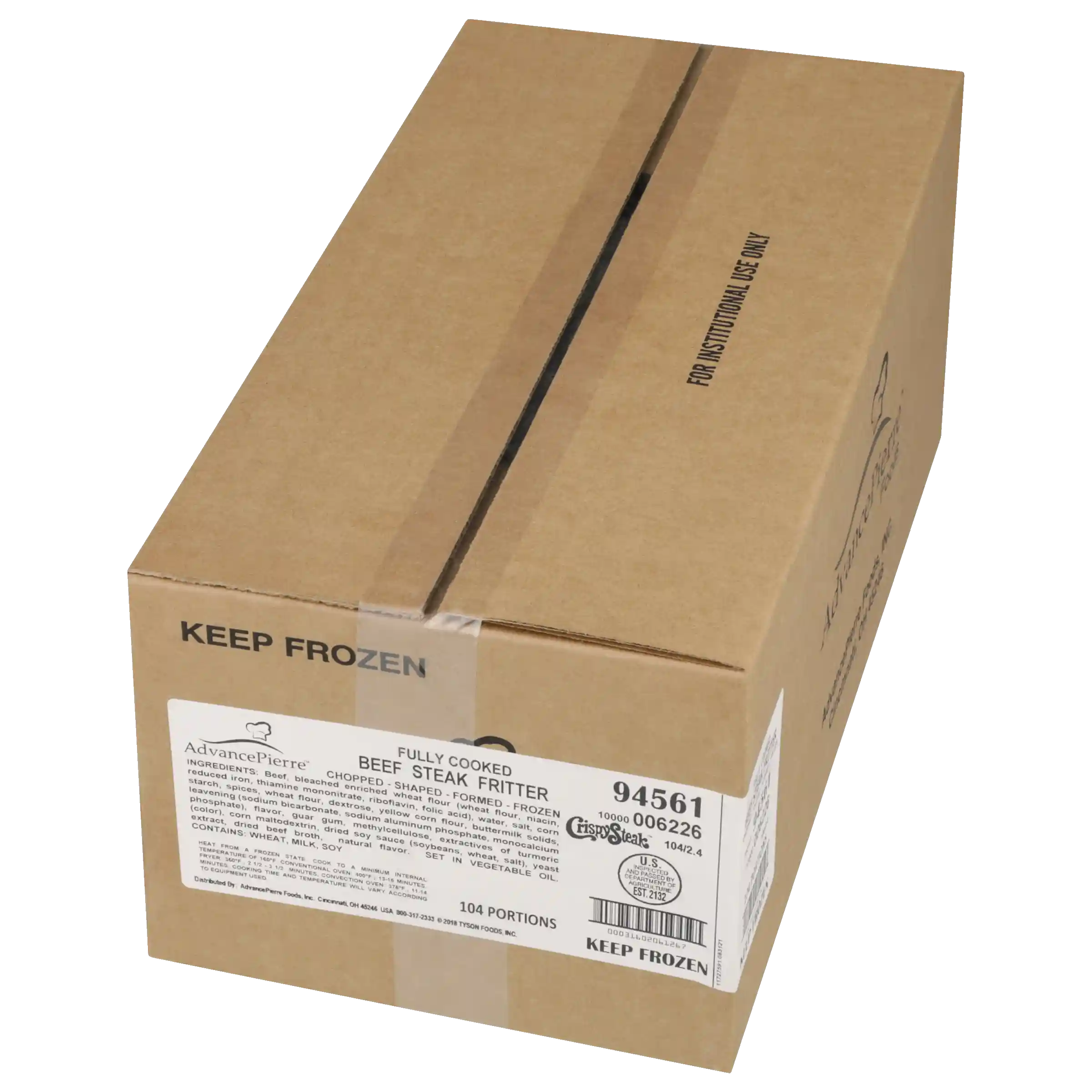 Crispy Steak™ Blue Label Fully Cooked Breaded Beef Steak Fritters_image_5