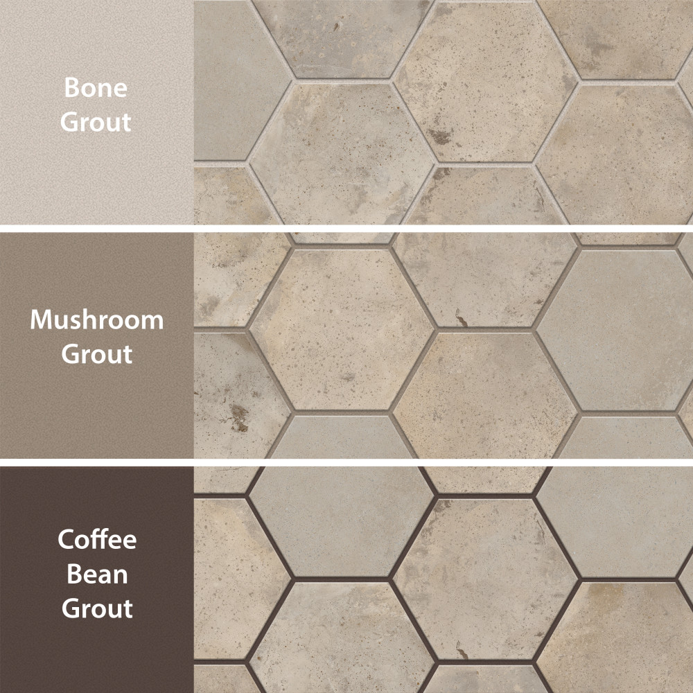 Archai Hex Mellow 9-1/8 in. x 10-1/2 in. Porcelain Floor and Wall Tile