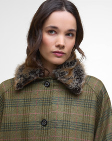 Flax Lily Wool Cape Arabesque/Brown