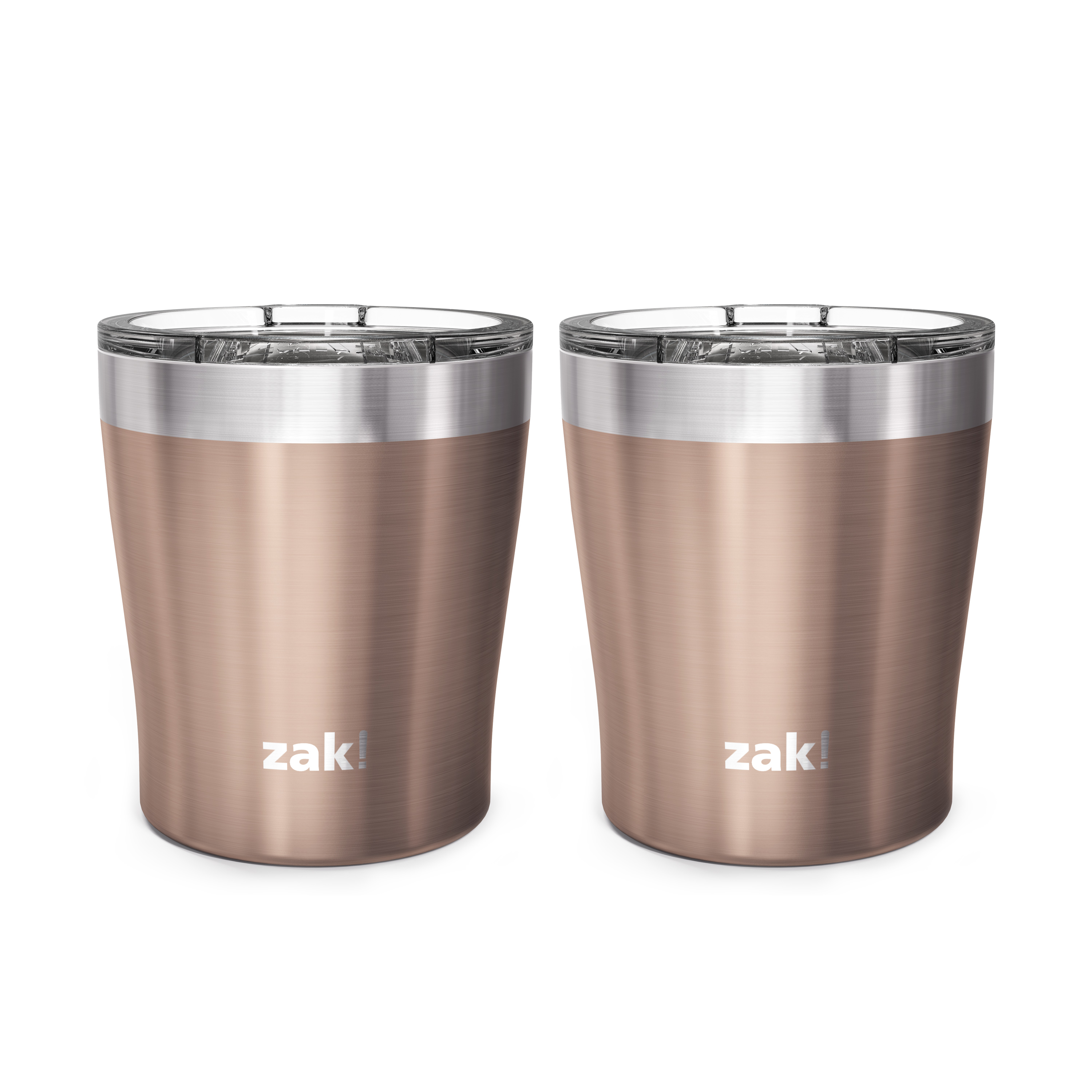 Dayton 10 ounce Vacuum Insulated Stainless Steel Tumbler, Rose Gold, 2-piece set image