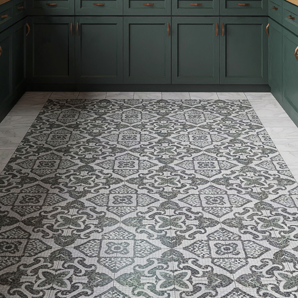 Versailles Mosaico Chateau 7-7/8 in. x 7-7/8 in. Porcelain Floor and Wall Tile