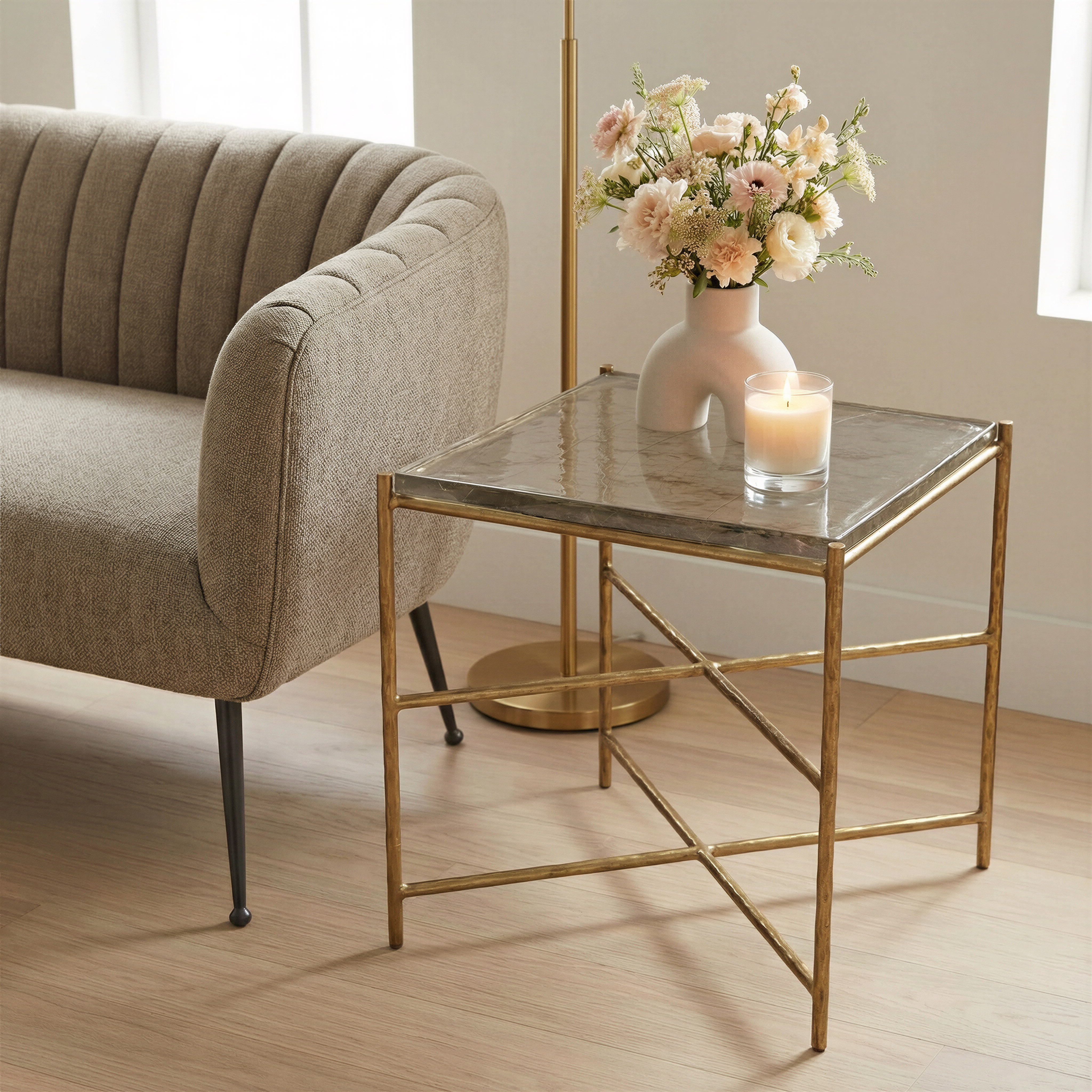 Kove Side Table Gold product image