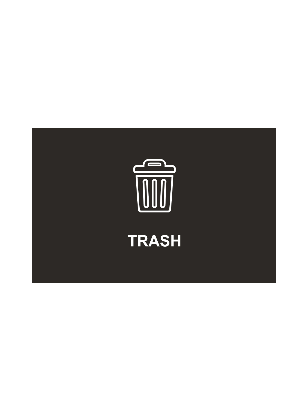 SPECTRUM – Ellipse Single Sign – Trash – Black-White