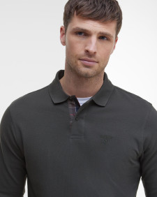 Essential Long-Sleeved Polo Shirt Forest