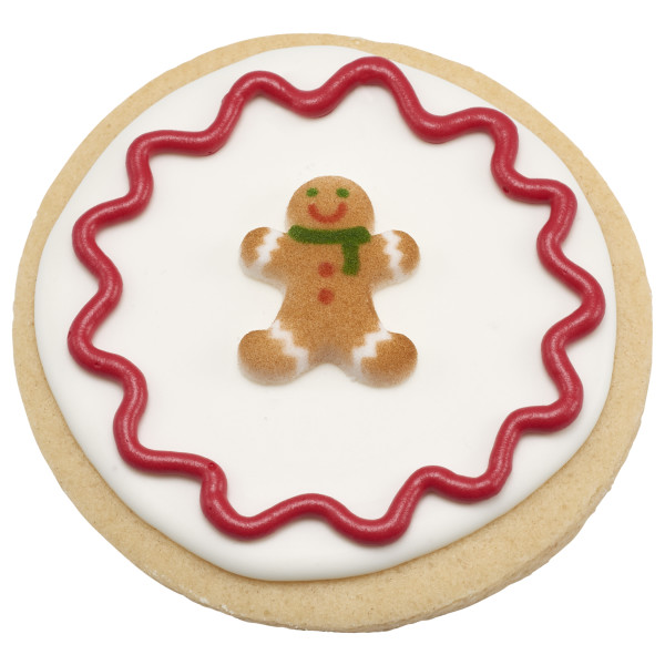 Gingerbread Man Assortment - Red 3 Free Dec-Ons® Decorations