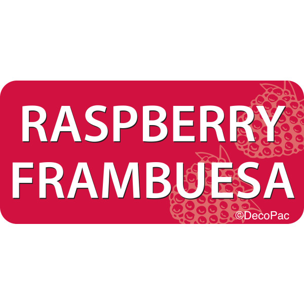 Raspberry/Frambuesa Promotional Label