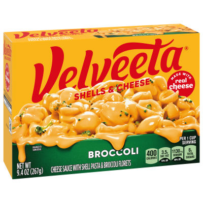 Velveeta Broccoli Shells & Cheese, 9.4 oz Box
