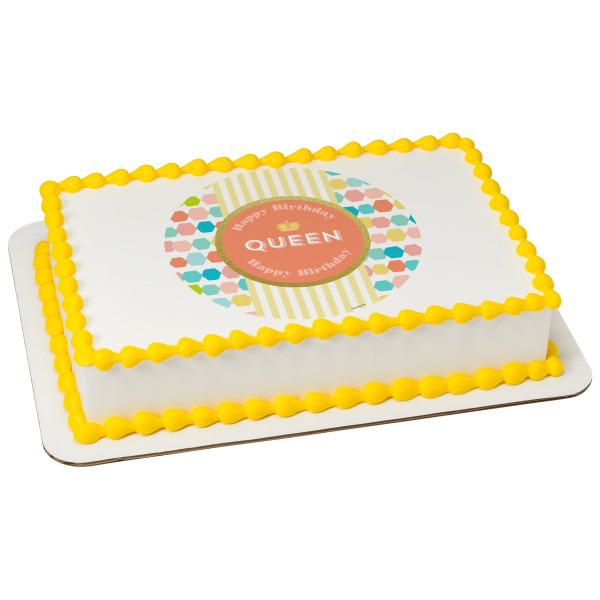 Happy Birthday Queen PhotoCake® Edible Image®