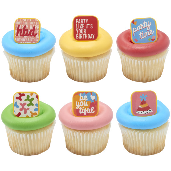 Joyful Expressions Assortment Cupcake Rings