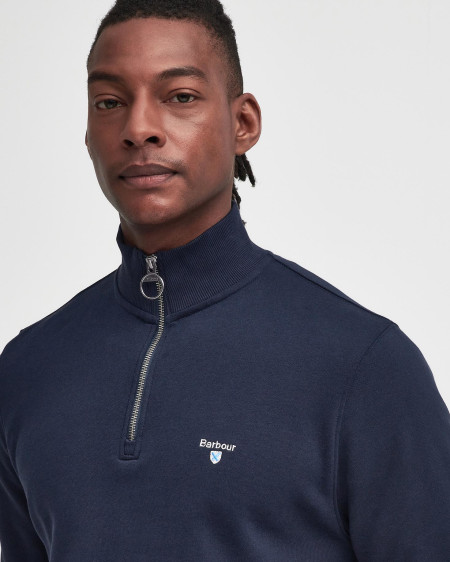 Felpa Beckhill con zip corta