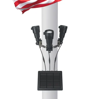 LED Solar Flagpole Spotlight