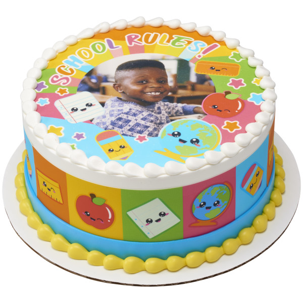 School Icons PhotoCake® Edible Image® Strips