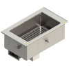 One-well 120-volt modular drop-in dry hot well with thermostatic controls and flat flange