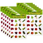 Eureka&reg; Fruits & Vegetables Theme Stickers, 120 Per Pack, 12 Packs EU-655033-12