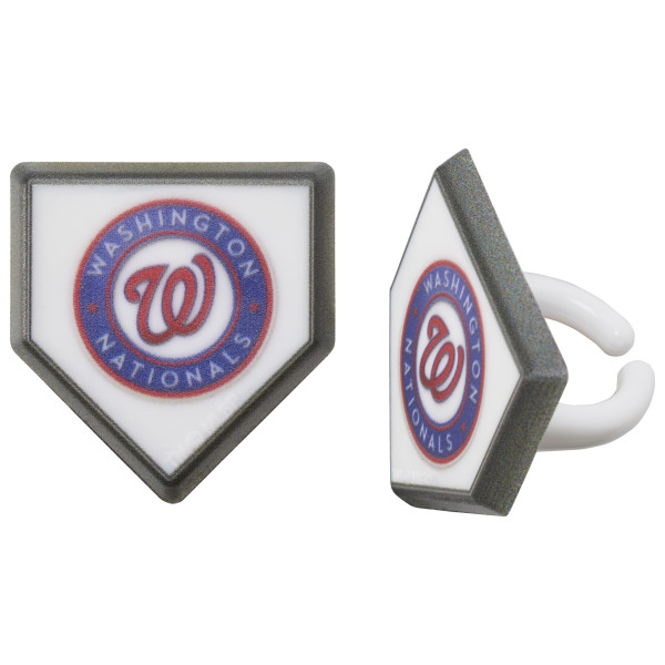 MLB® Home Plate Team Logo Cupcake Rings