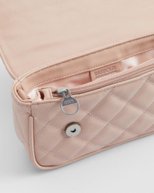 Soho Mini Quilted Crossbody Bag Pale Mauve