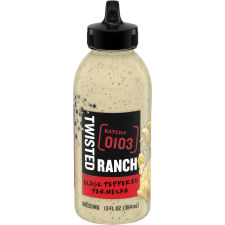 Twisted Ranch Black Peppered Parmesan Dressing, 13 fl oz Bottle