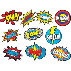 Superhero Sayings Accents, Pack of 30