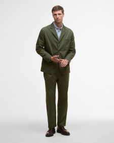 Herringbone Cotton Worker Jacket Classic Green