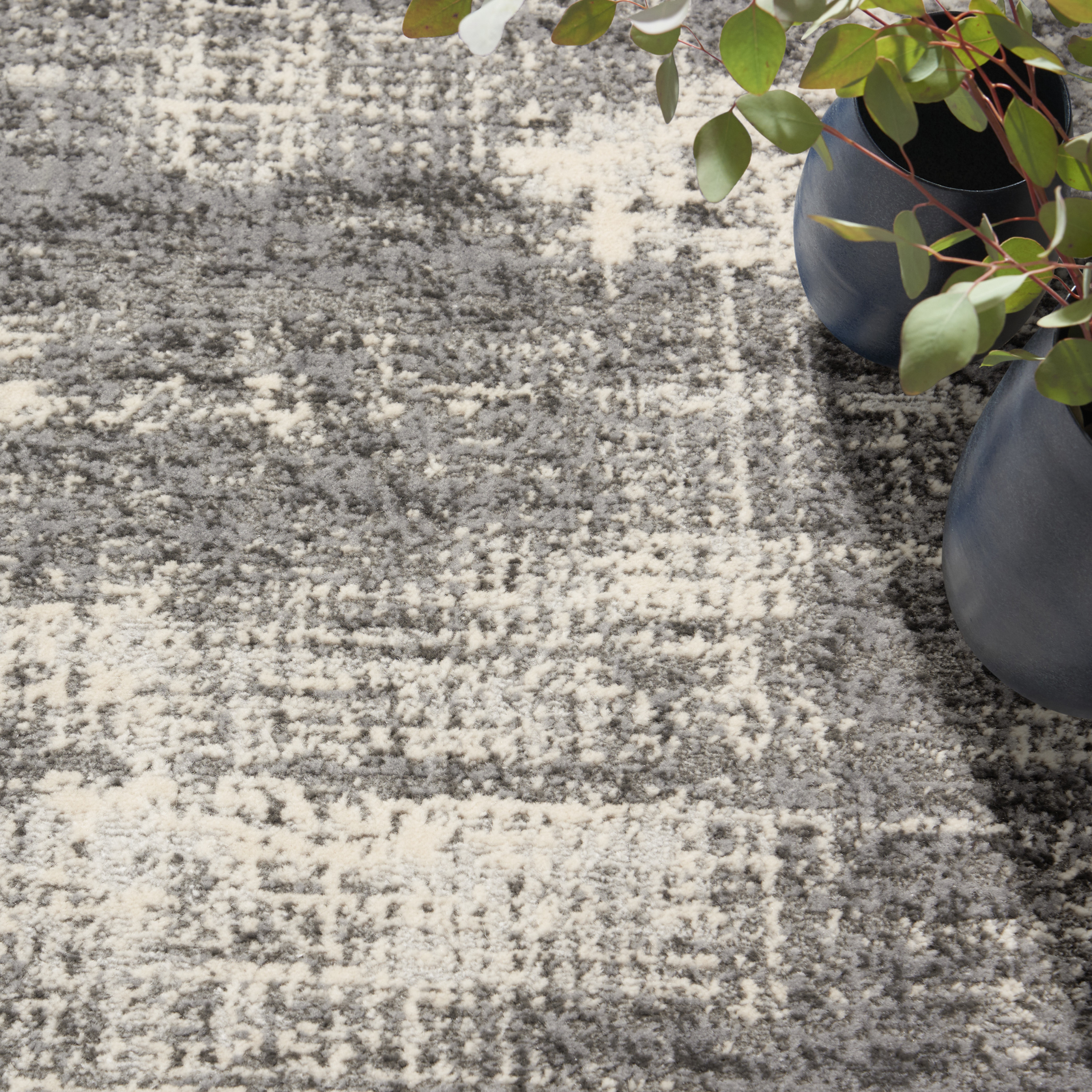 Calvin Klein CK950 Rush 5'3" x 7'3" Grey Beige Modern Indoor Rug