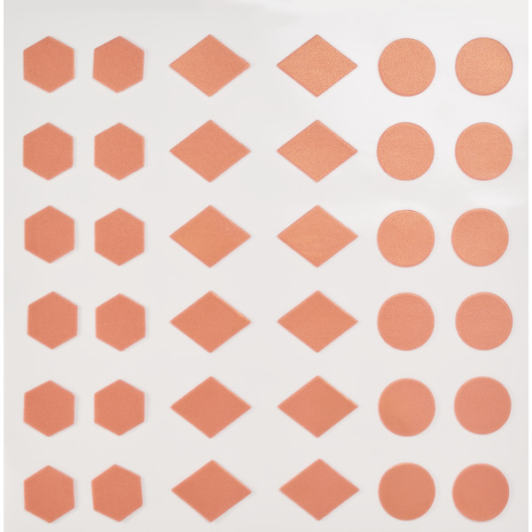 Rose Gold Shimmer Assortment Fondant DecoShapes®