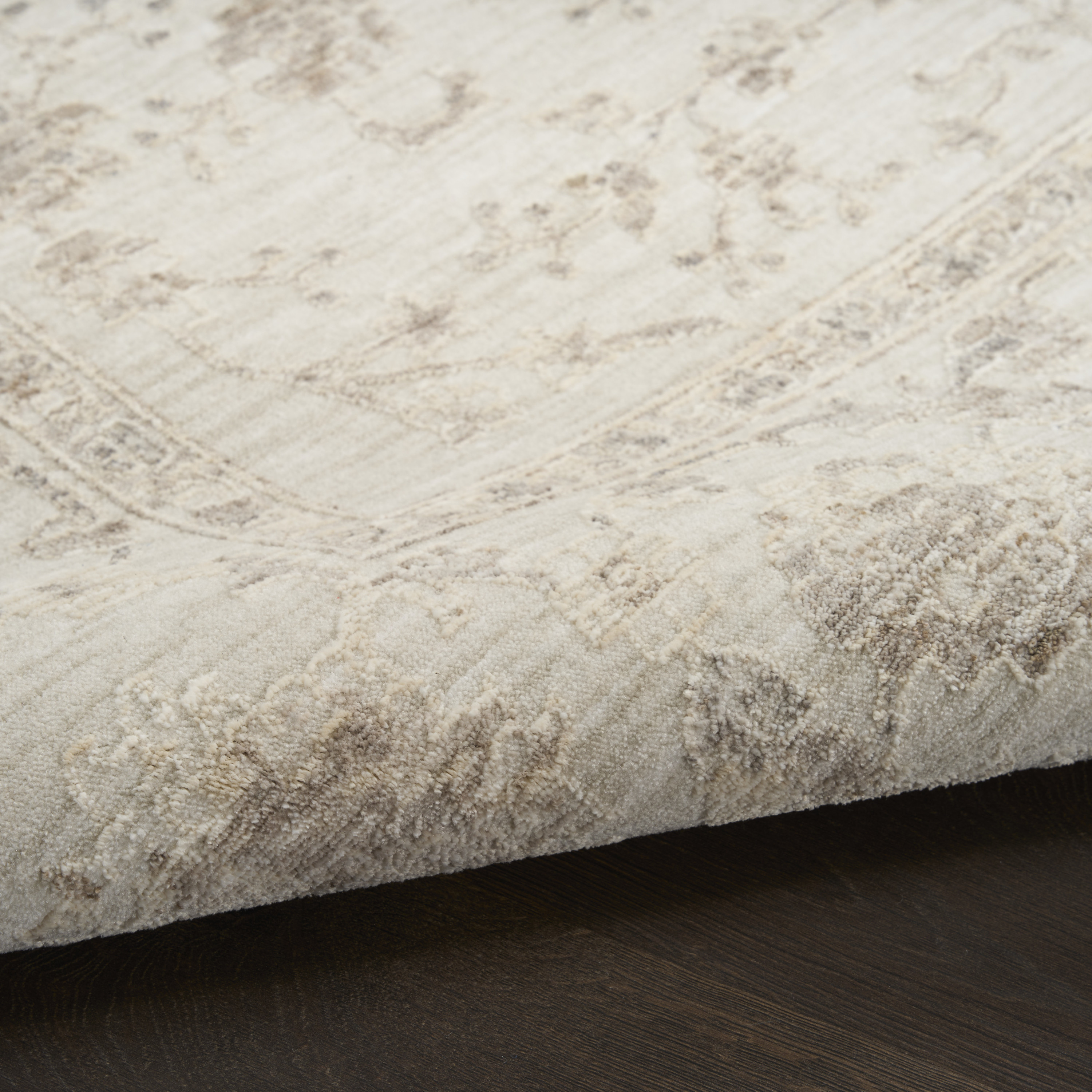 Nourison Shadows 7'10" x 9'10" Ivory Vintage Indoor Rug