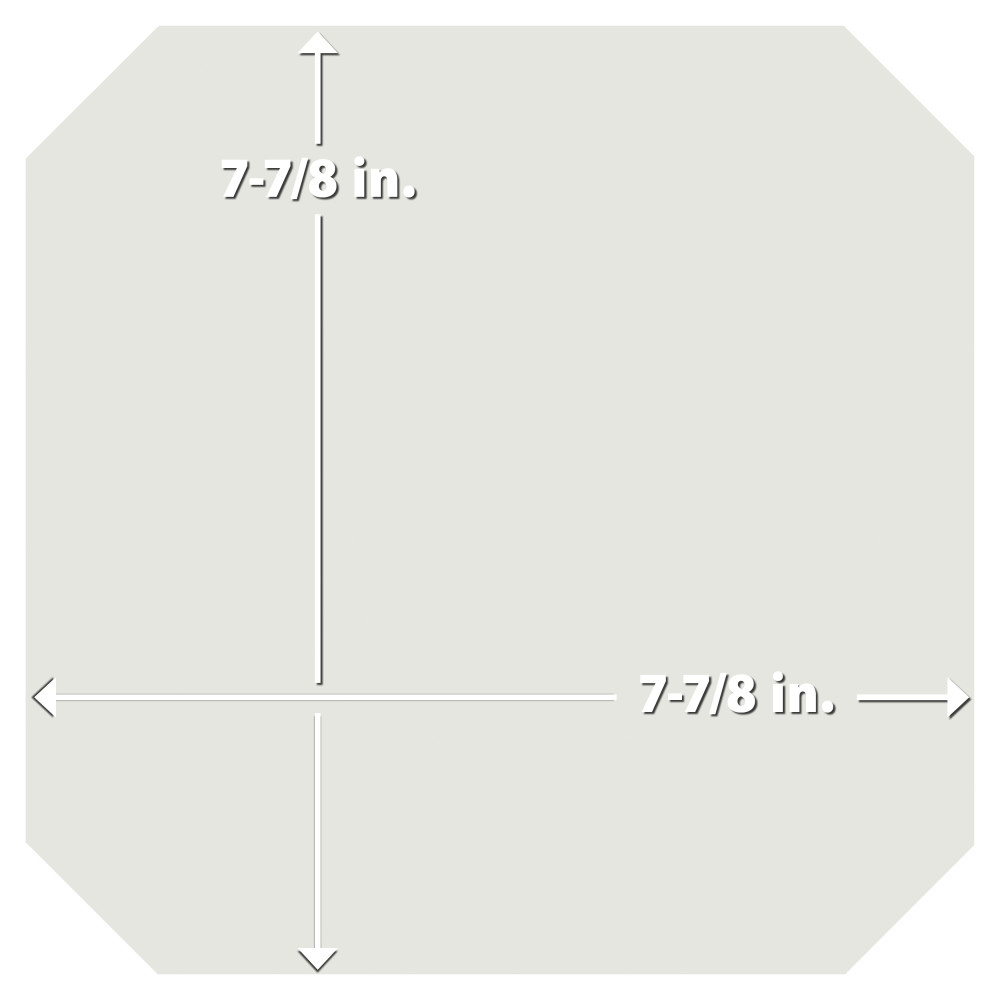 Vaudeville Octagon Nacar 7-7/8 in. x 7-7/8 in. Porcelain Floor and Wall Tile