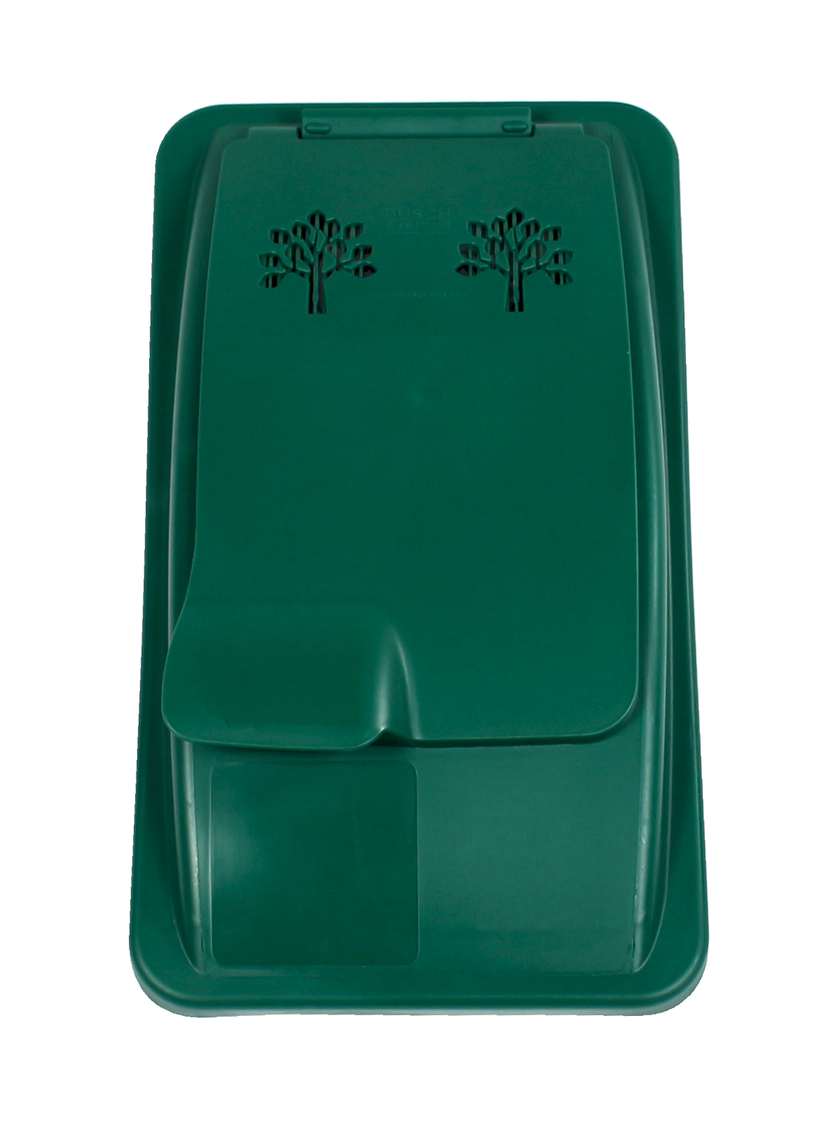 WASTE WATCHER – Single – Lid – Vented Lift – Dark Green