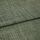 Green crosshatched woven fabric, folded in overlapping layers, displaying textured beige and olive threads; tightly lit close-up emphasizing the weave and subtle sheen on a neutral surface.