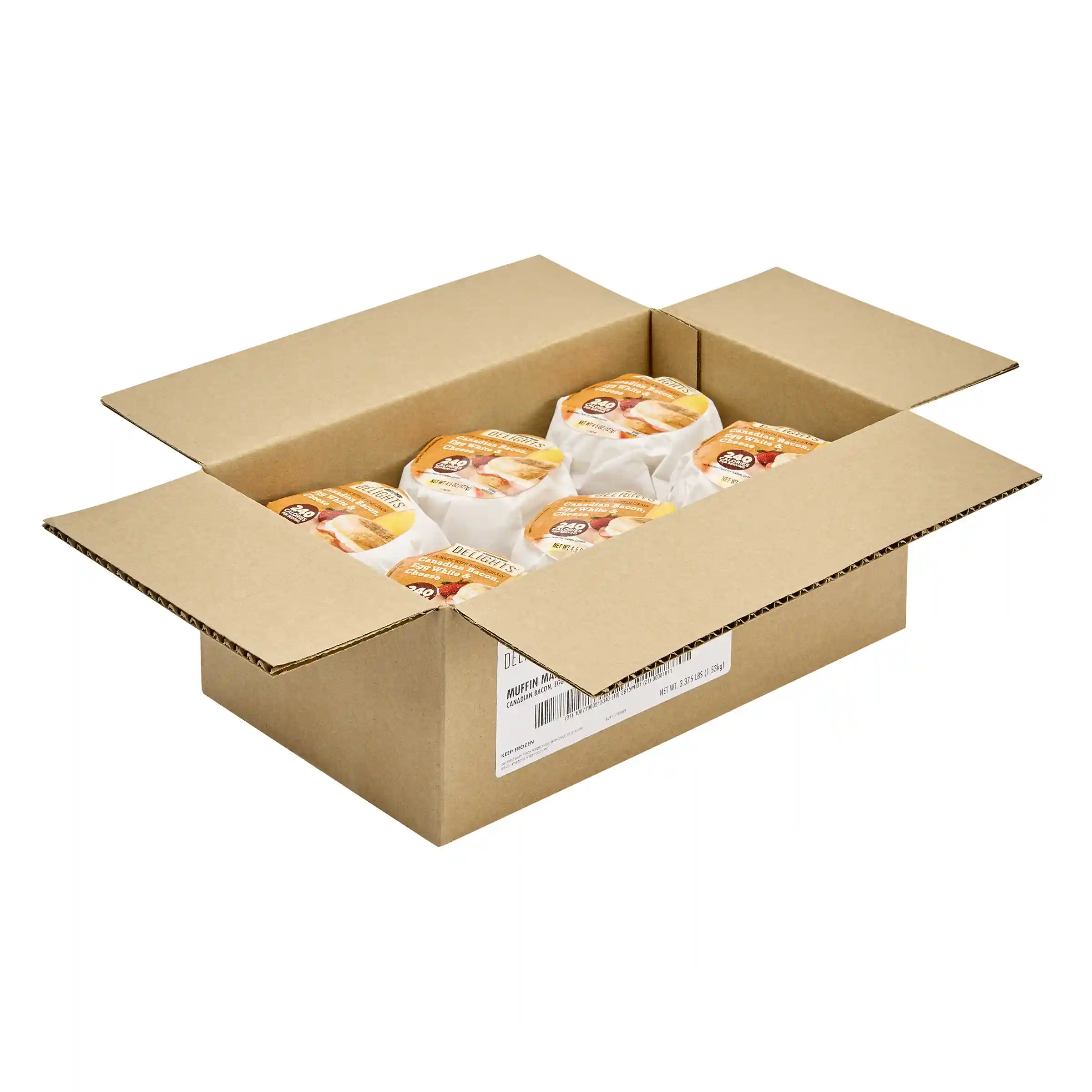 Jimmy Dean Delights® Butcher Wrapped Canadian Bacon, Egg White & Cheese Whole Grain Muffin_image_4