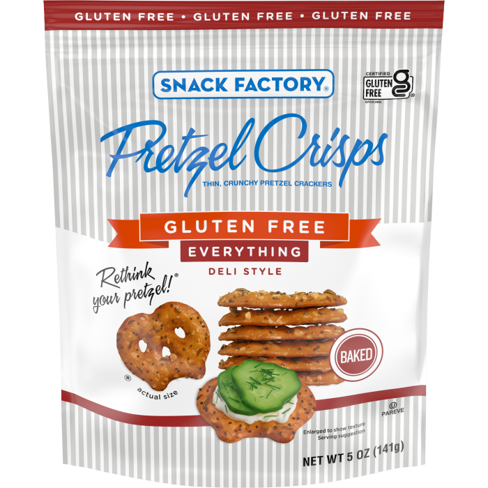 Gluten Free Everything Pretzel Crisps