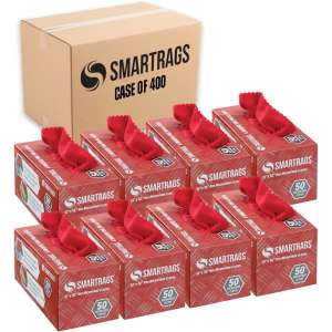 Hospeco, SmartRags Microfiber Cloth, 12"x12", Red