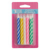 Assorted Candy Stripe Spiral | Candles | DecoPac