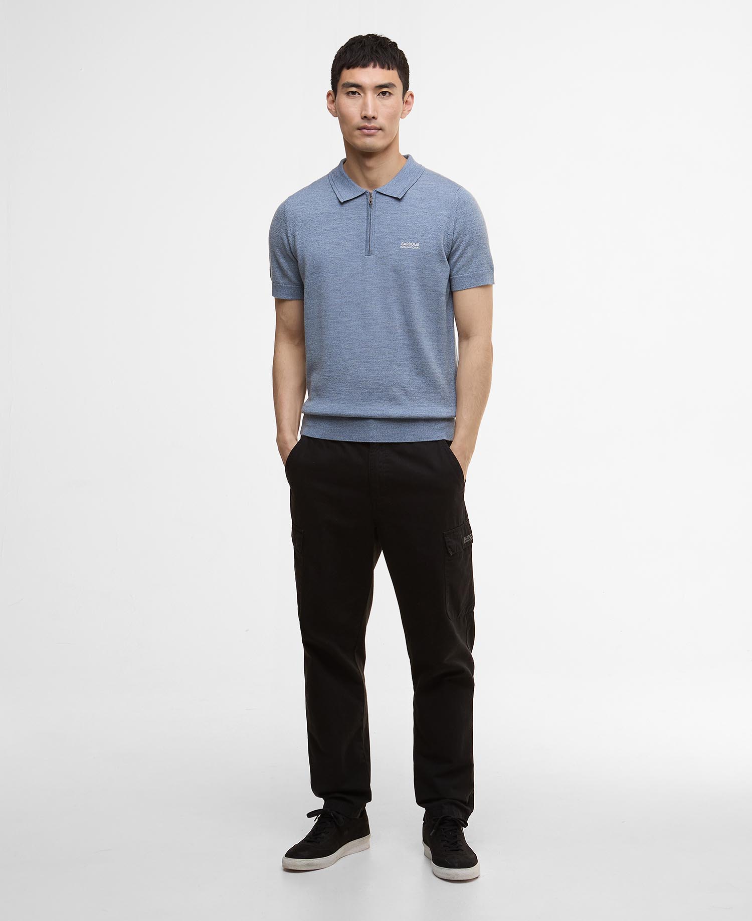 Maverick Mouline Knitted Polo Shirt image number 1