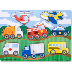 Vehicles Peg Puzzle