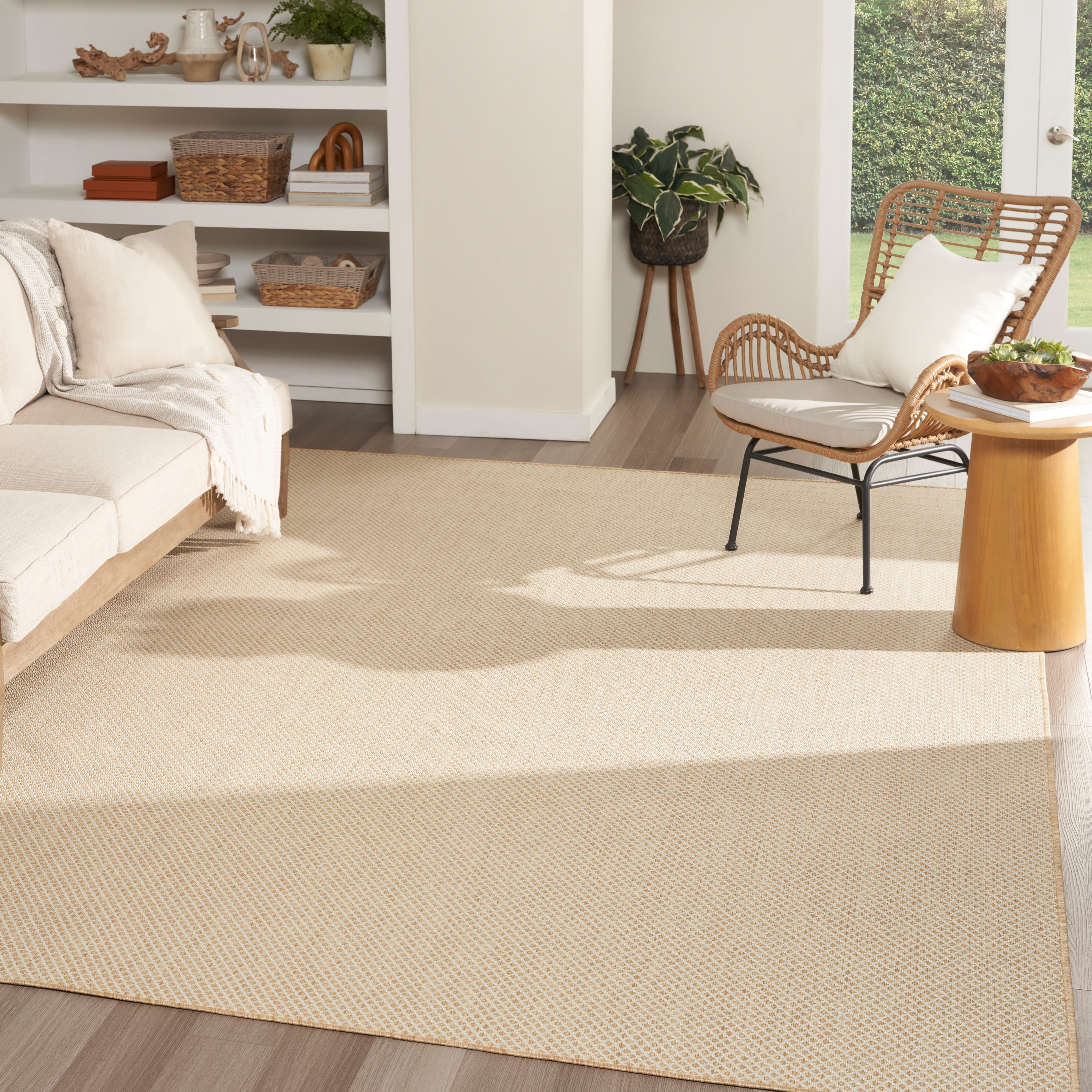 Nourison Courtyard 8' x 10' Natural Modern Rug