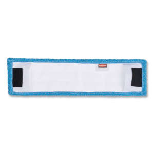 Rubbermaid Commercial, Adaptable Microfiber Flat Mop Pad, 18"W, Blue