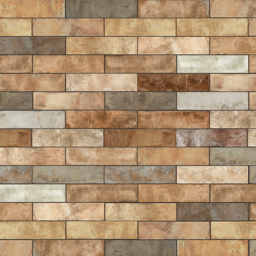 Terre Rosso 9-7/8 in. x 39-1/2 in. Porcelain Floor and Wall Tile