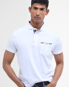 Corpatch Short-Sleeved Polo Shirt Classic White