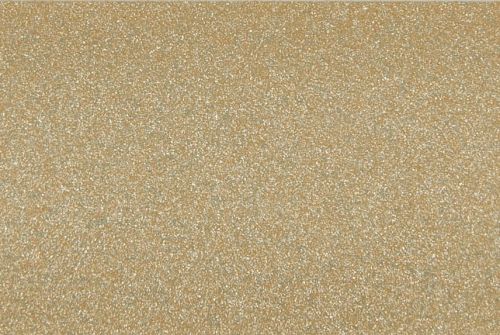 Fine golden-brown granular material with small reflective particles — forming a uniformly textured, glittering surface in a close-up, evenly lit view that fills the frame.