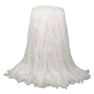 Boardwalk, Rayon Cut-End Wet Mop Head with 1.25" Headband, 20 oz, White