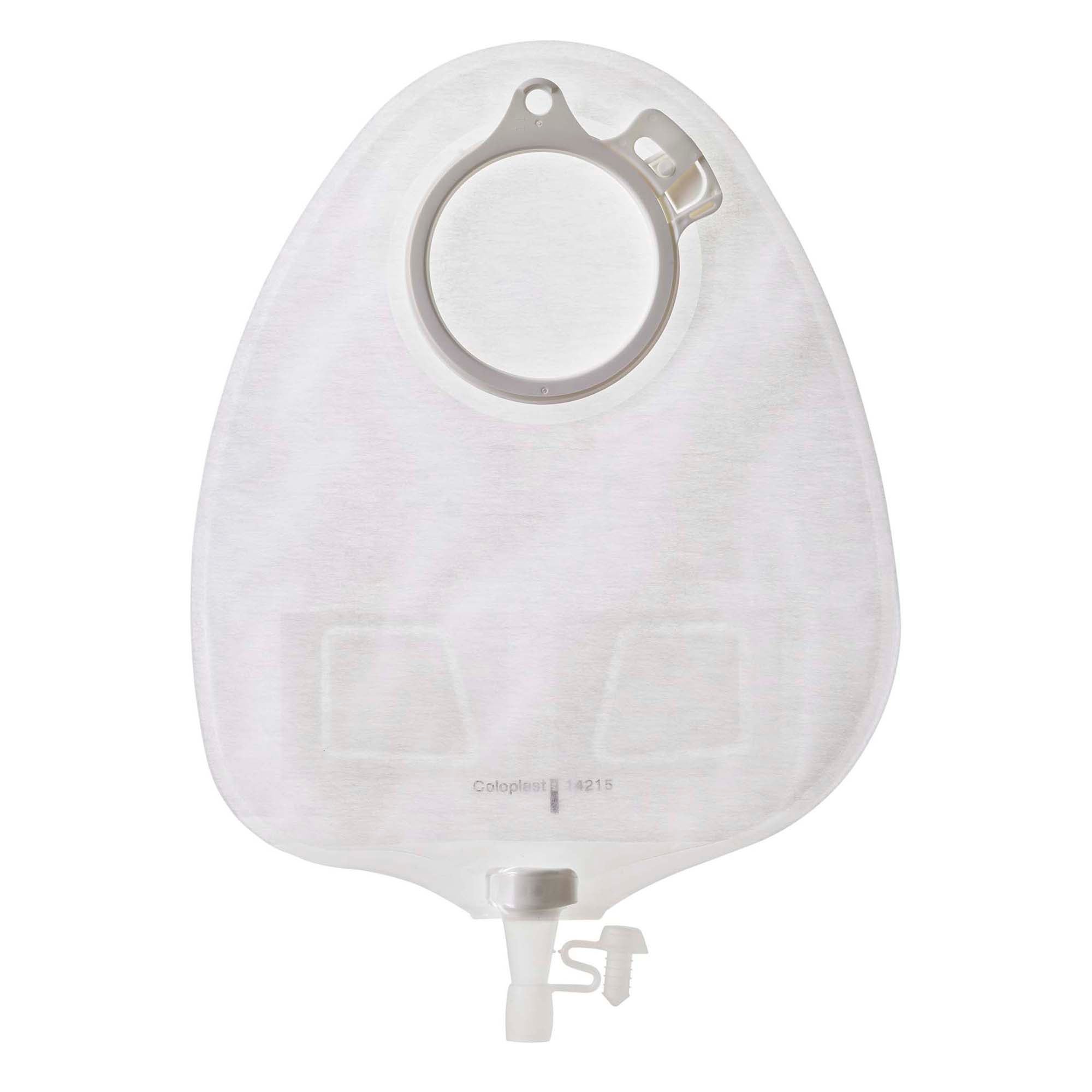 Assura® Original 2-Piece Transparent Urostomy Pouch, Green Match
