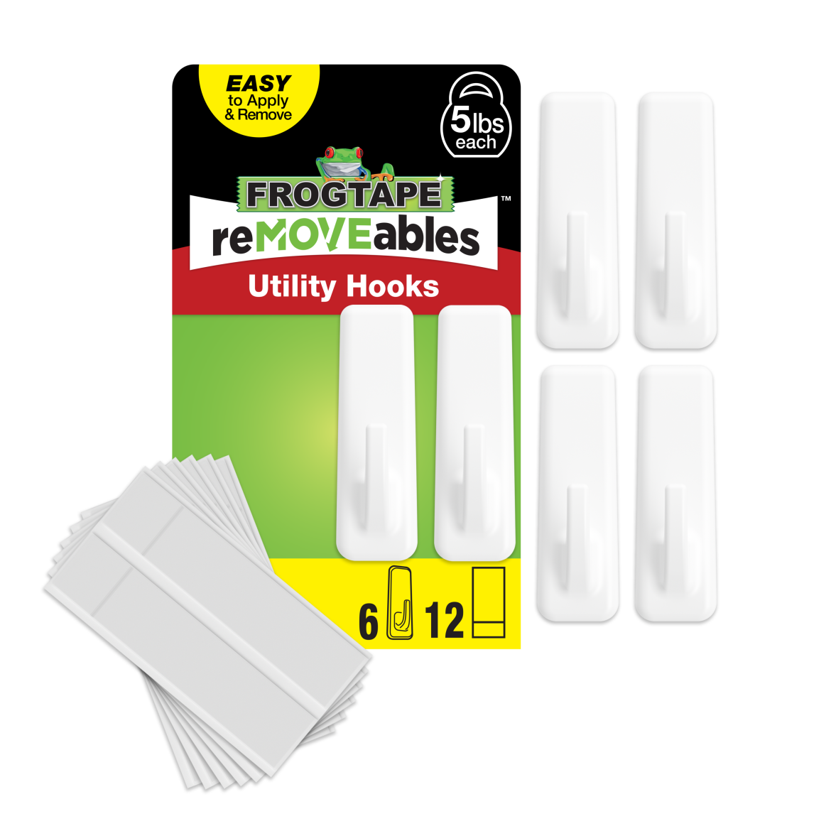 FrogTape reMOVEables<sup>®</sup> Large White Utility Hook Primary Product Image